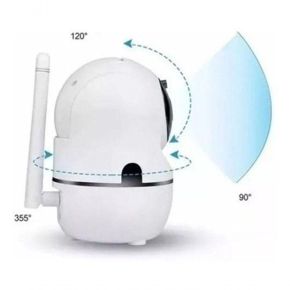 Câmera Ip Wifi Hd Áudio Visão Noturna Sensor Movimento - 2