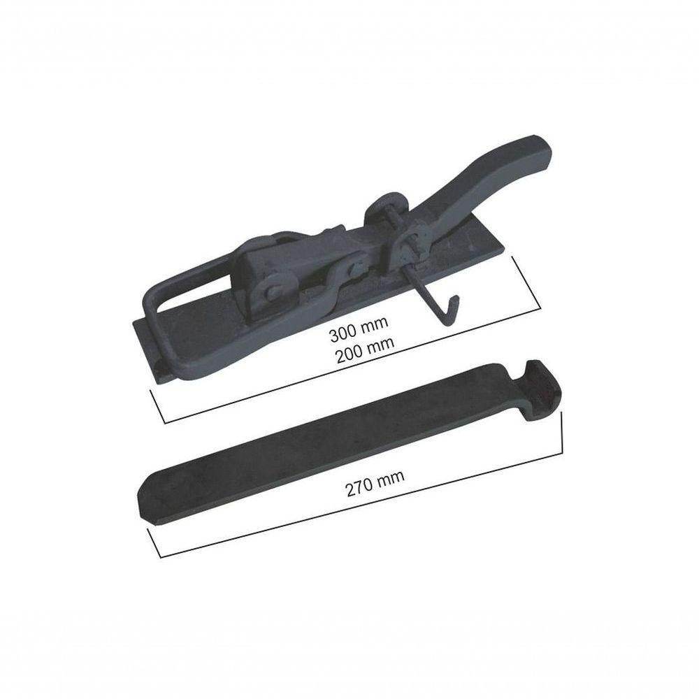 Tranca De Pressão Em Aço 1/4 X 1 X 1/4 300Mm Grande - 1