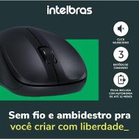 Mouse Intelbras Msi55 Sem Fio 4290023 Preto - 2