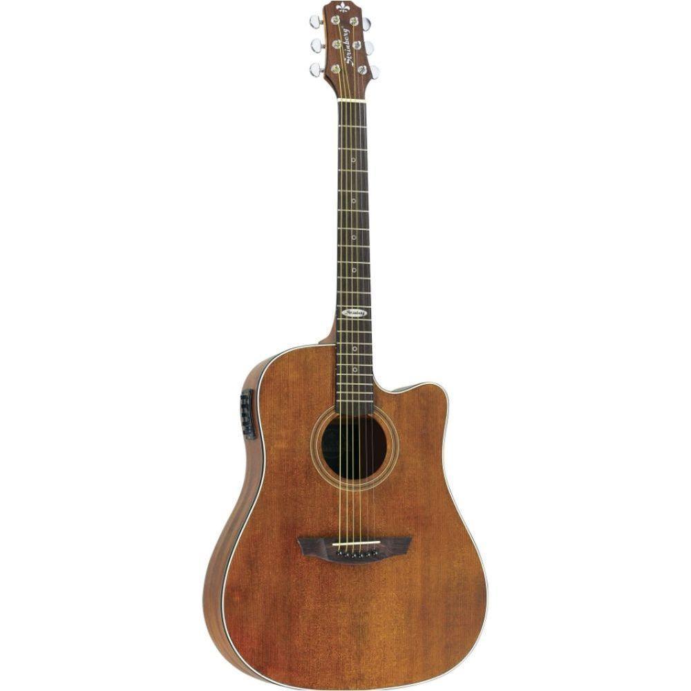 Violão Eletroacústico Strinberg Sd200C Aço Fosco Smoked Satin - 1