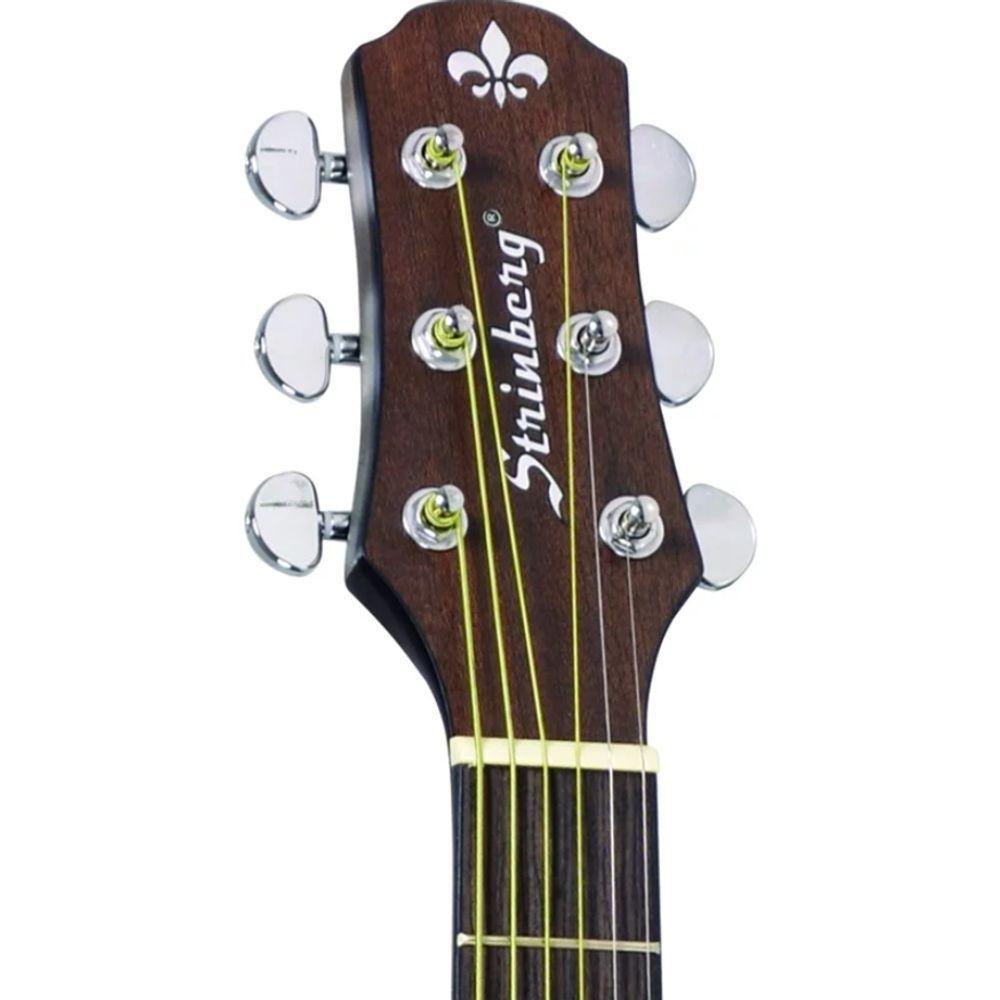 Violão Eletroacústico Strinberg Sd200c Aço Fosco Tobacco - 2