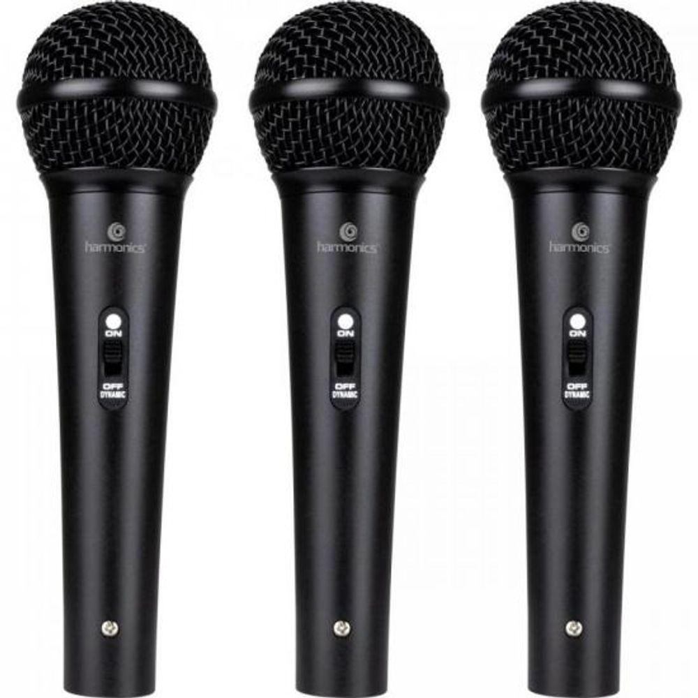 Kit C/ 3 Microfones Dinâmicos Cardióide Mdu201 Harmonics - Ki / 3 - 1