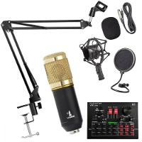 Kit Completo Microfone Bm800 com Mini Placa V8x Live Sound - 1