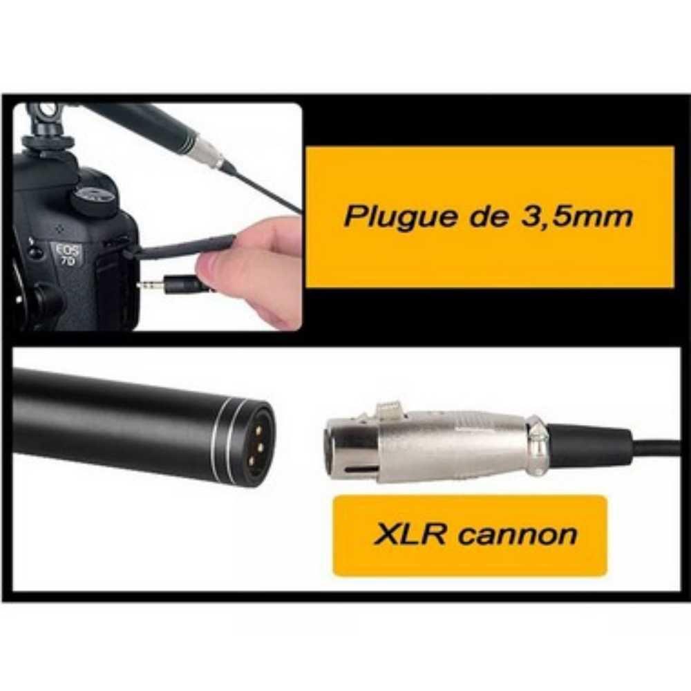 Microfone Shotgun Super Unidirecional Ultra-cardióide Lorben - 3