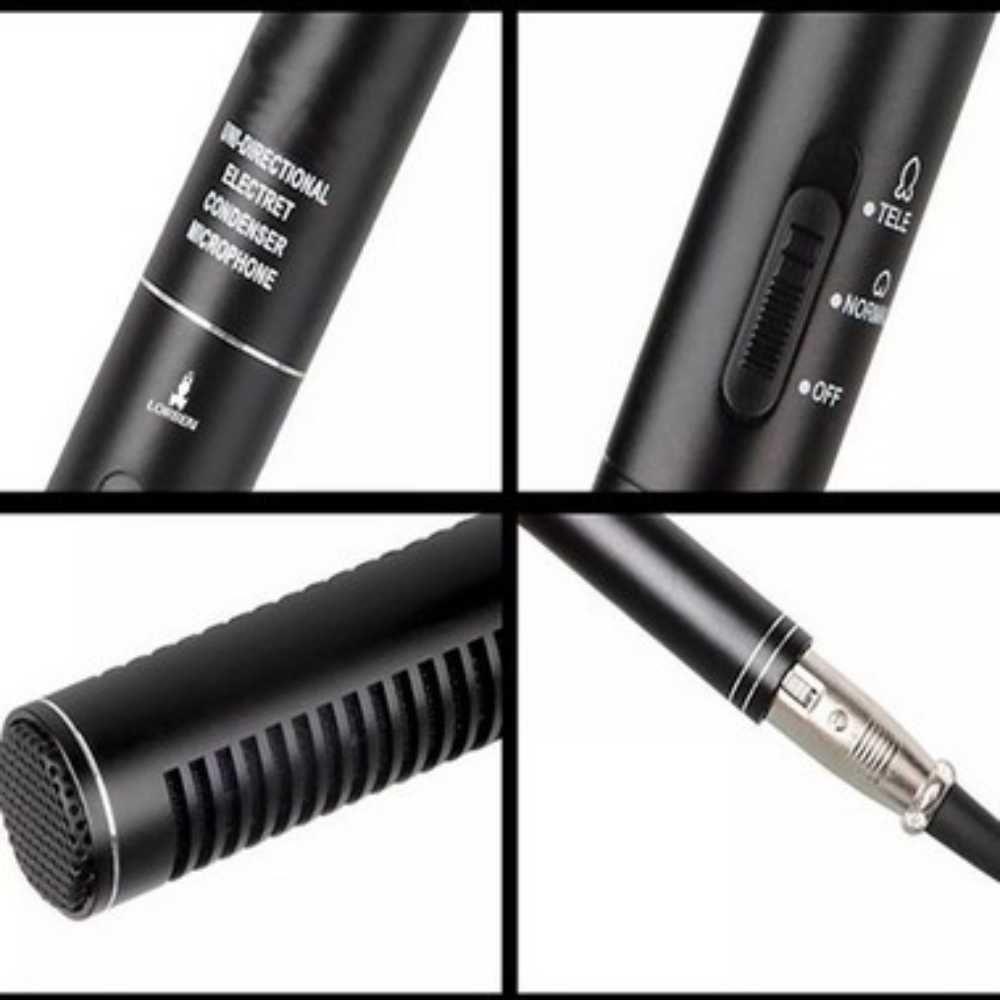 Microfone Shotgun Super Unidirecional Ultra-cardióide Lorben - 10