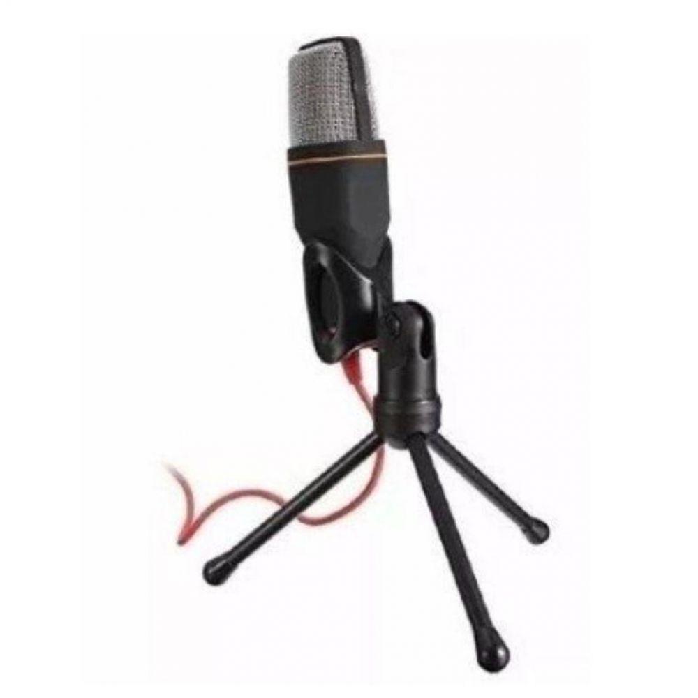 Microfone Condensador Profissional Com Tripé P2 - 3