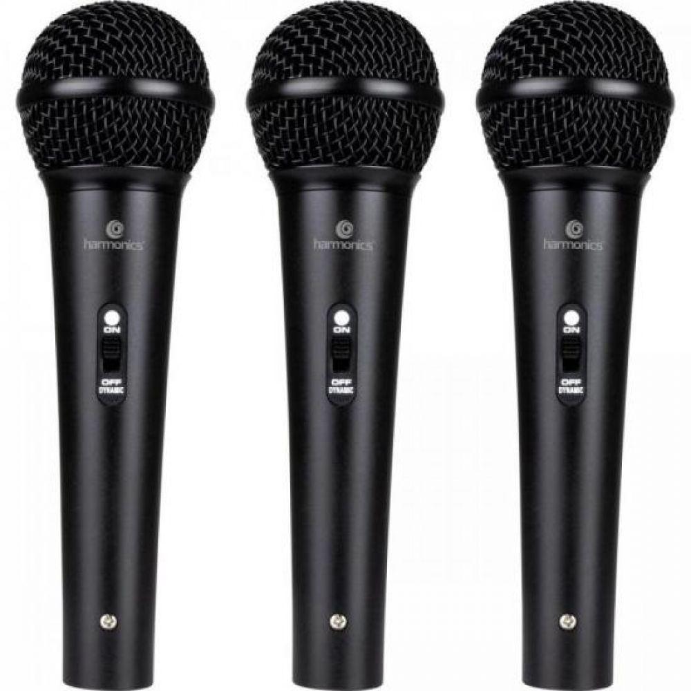 Kit C/ 3 Microfones Dinâmicos Cardióide Mdu201 Harmonics - Ki / 3 - 6
