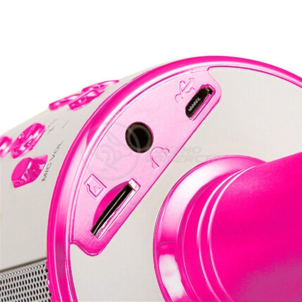 Microfone Bluetooth Wster Ws-858 Sem Fio Karaokê Regarregáve - 4