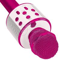 Microfone Karaoke Bluetooth Sem Fio Recarregável Rosa - 9