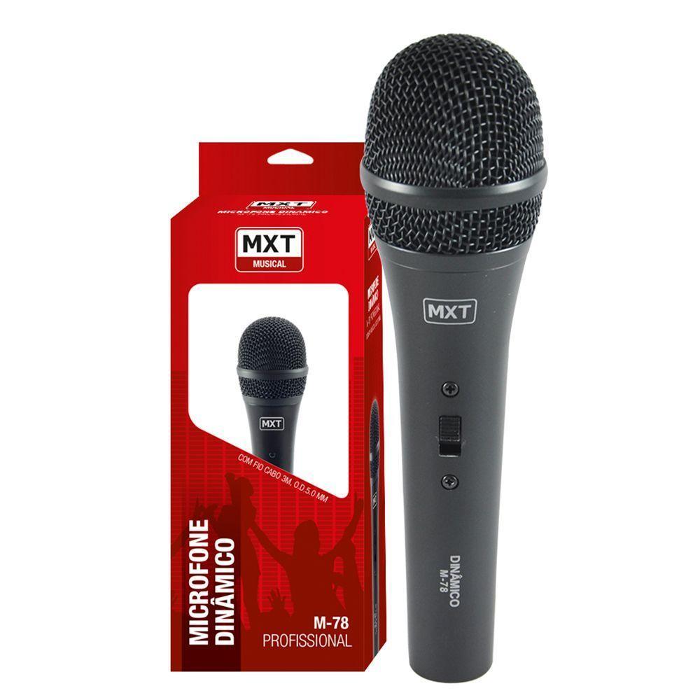 Microfone Dinamico Mxt M-78 Profissional Com Fio - 2