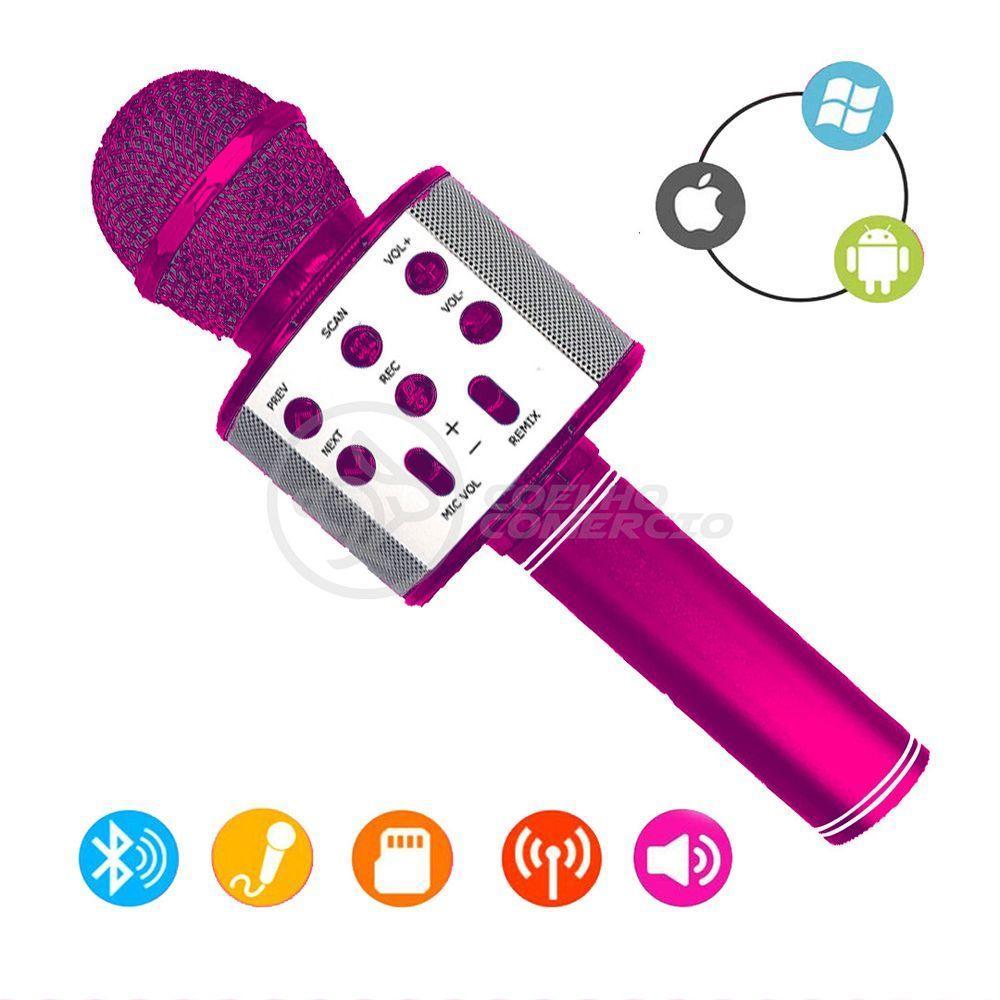 Microfone Bluetooth Show Toyng Rosa - 4