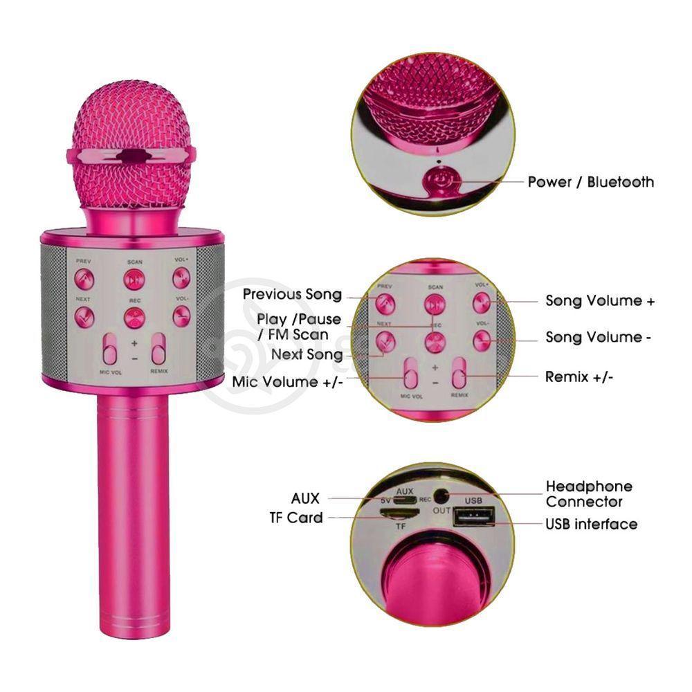 Microfone Bluetooth Show Toyng Rosa - 5