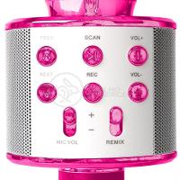 Microfone Bluetooth Karaokê Sem Fio Rosa Escuro - 2