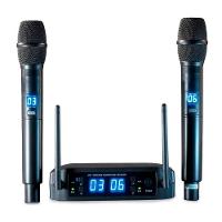 Microfone Sem Fio Preto Digital Multifrequencia Ls916 - 1