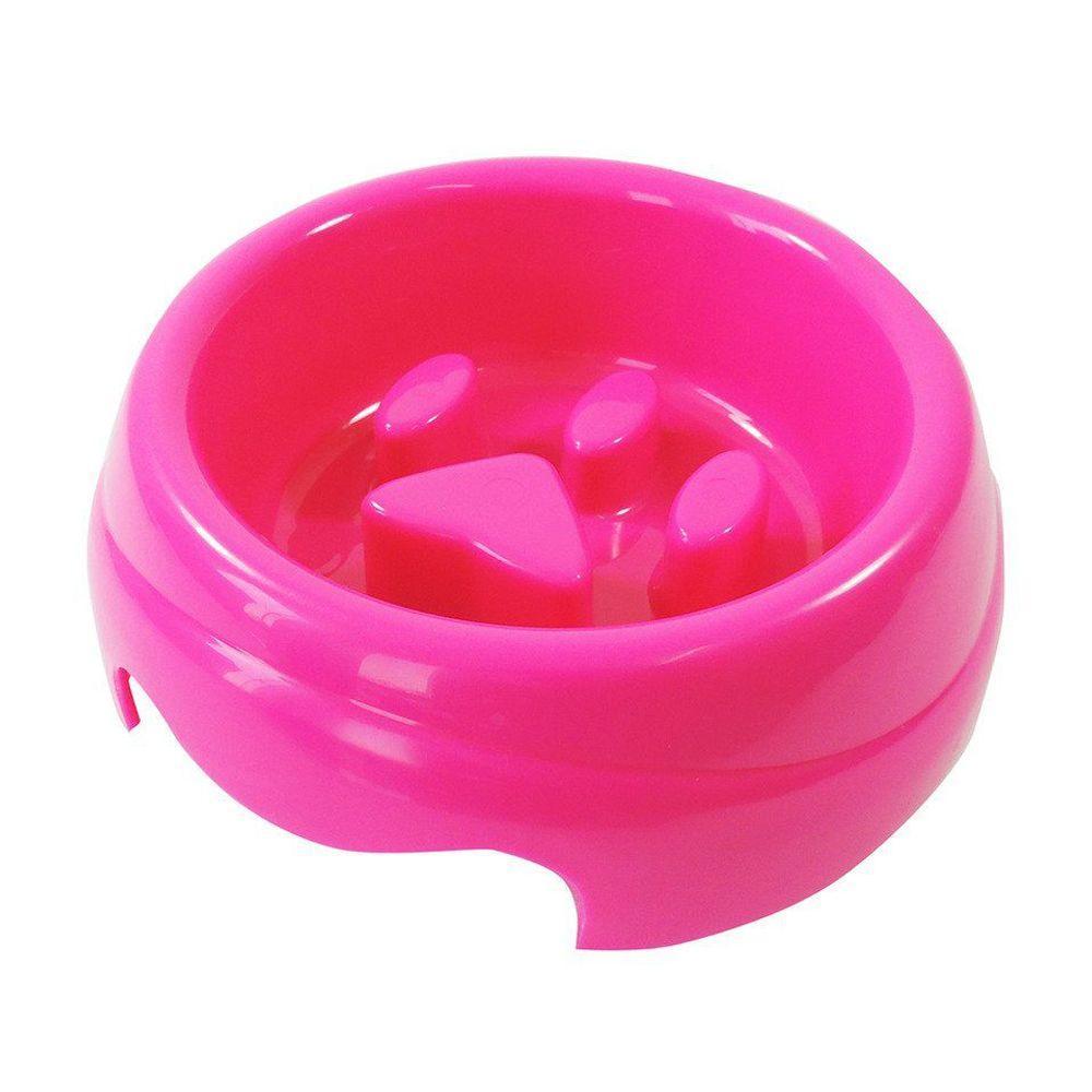 Comedouro Plastico Coma Melhor Rosa - 2