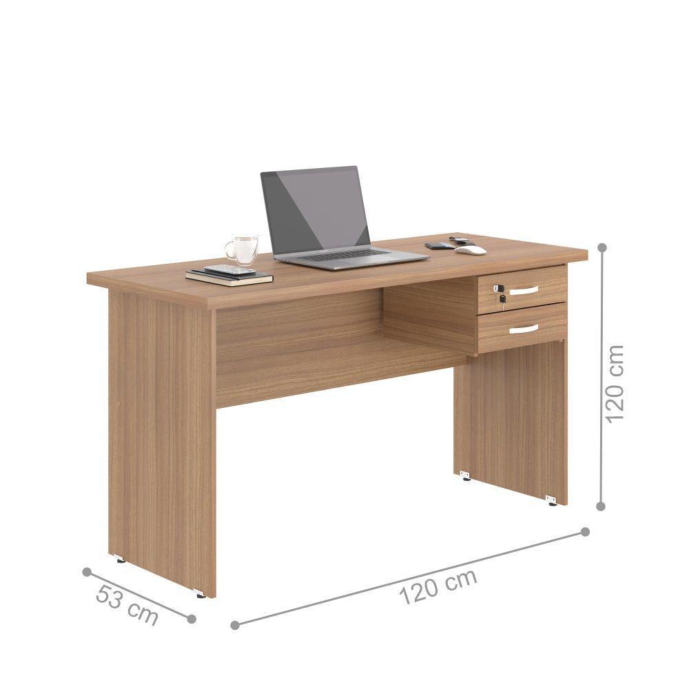Mesa De Escritorio Com Armário 2 Portas Pampulha Montana - 5