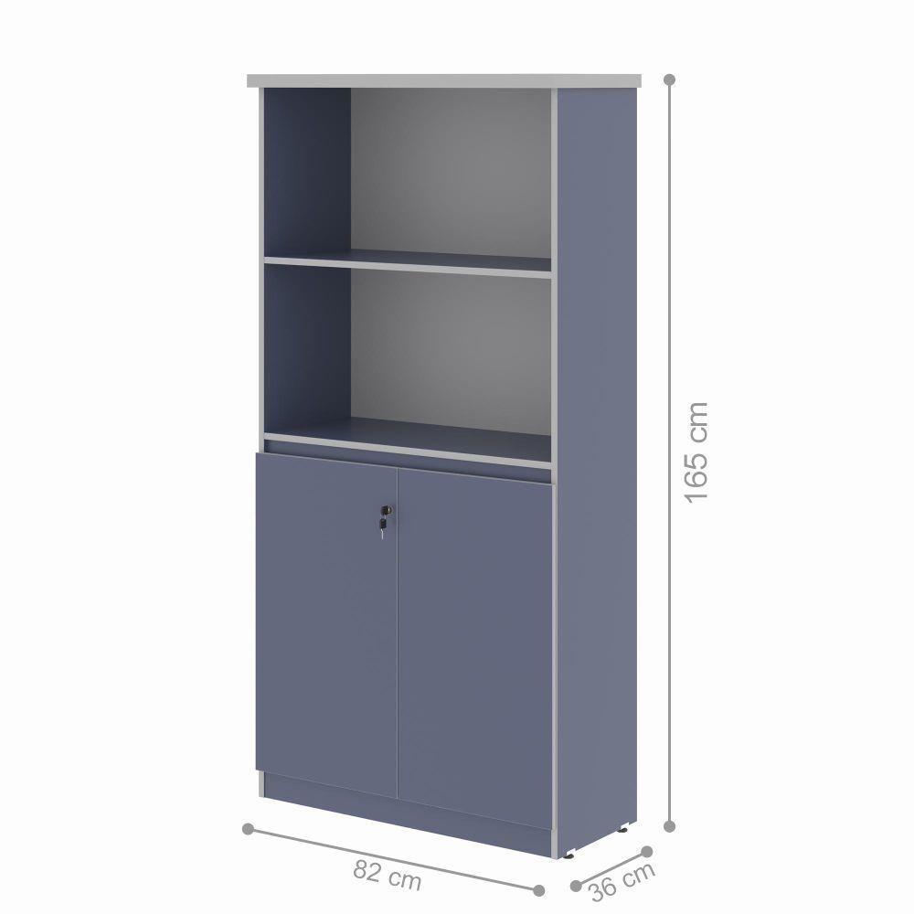 Armario Com 2 Portas Paris Azul - 2