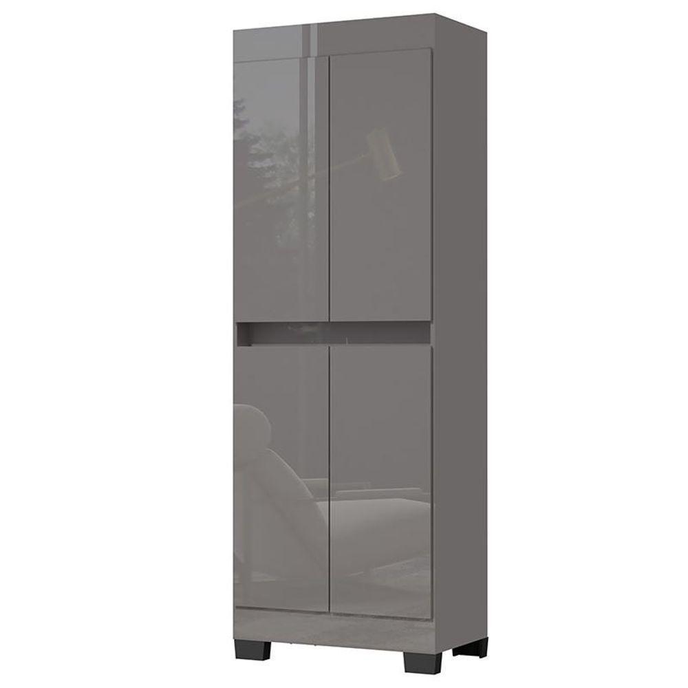 Organizador Escritorio Armario Barão 4 Portas Onix/mel Onix/mel - 6