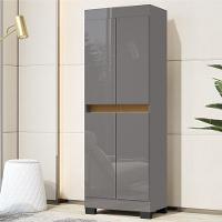 Organizador Escritorio Armario Barão 4 Portas Onix/mel Onix/mel - 7