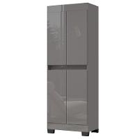 Organizador Escritorio Armario Barão 4 Portas Onix/mel Onix/mel - 8