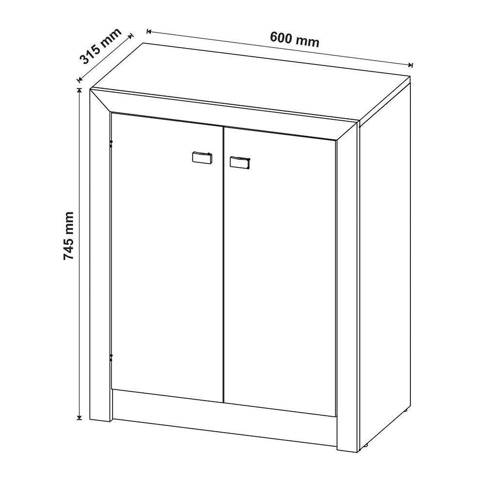 Balcão Para Escritório Home Office Me4103 Mdp Rustico - 5
