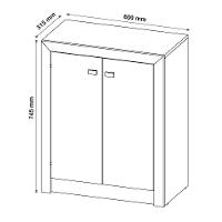 Balcão Para Escritório Home Office Me4103 Mdp Nogal - 5