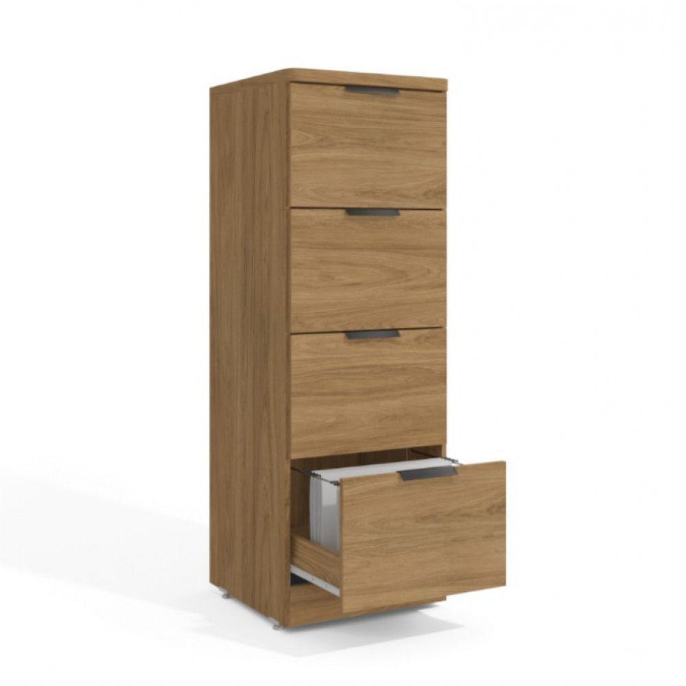 Armário Arquivo Office Versátil 4 Gavetas Com Chave 1004a Kappesberg Itapua - 5