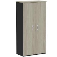 Armário Alto Pe25 Pandin 79,20 Cm (Largura) Em Mdp Nogueira Casablanca E Preto Com Duas Portas - 1