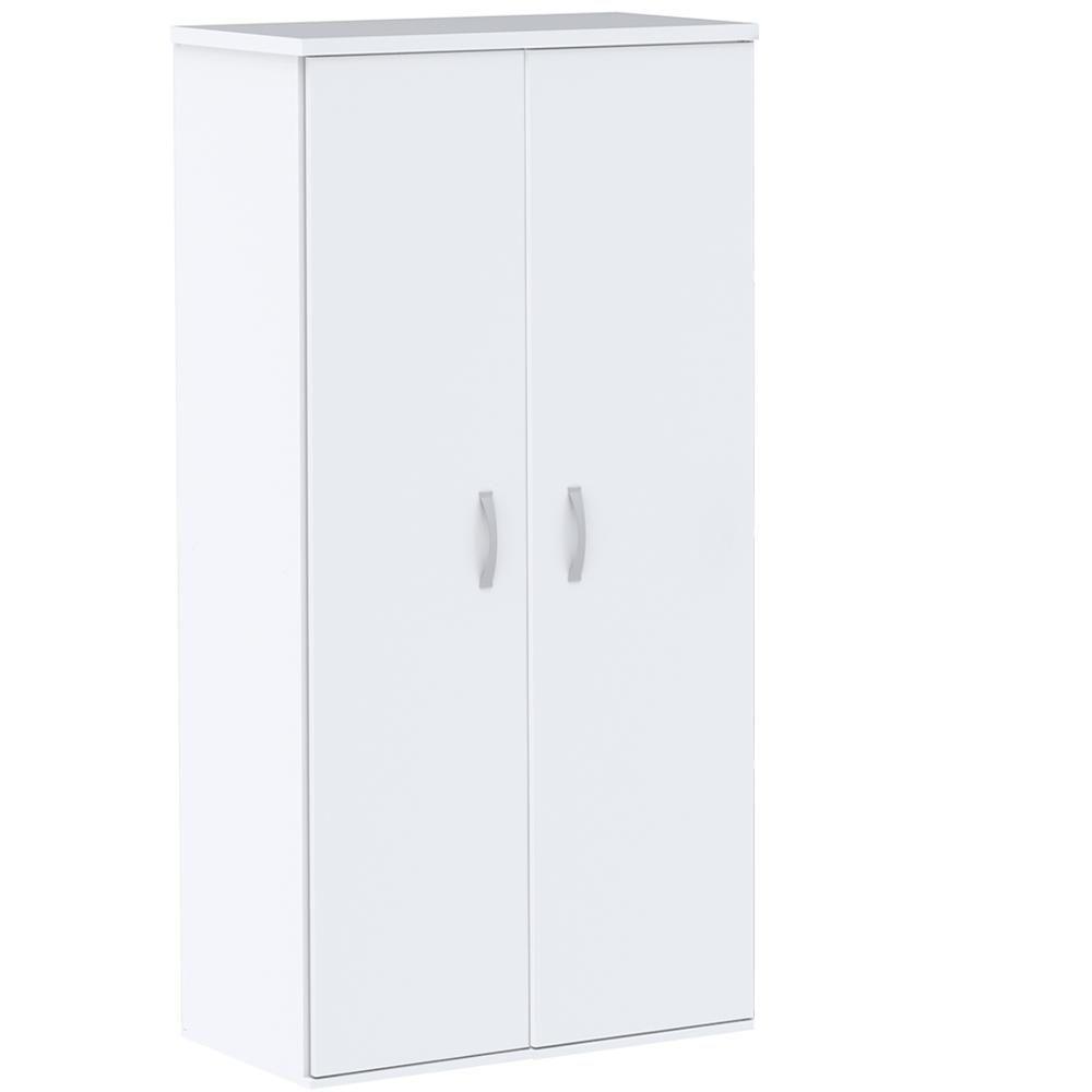 Armário Alto Pe25 Pandin 79,20 Cm (Largura) Em Mdp Liso Branco Com Duas Portas - 1