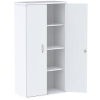 Armário Alto Pe25 Pandin 79,20 Cm (Largura) Em Mdp Liso Branco Com Duas Portas - 2