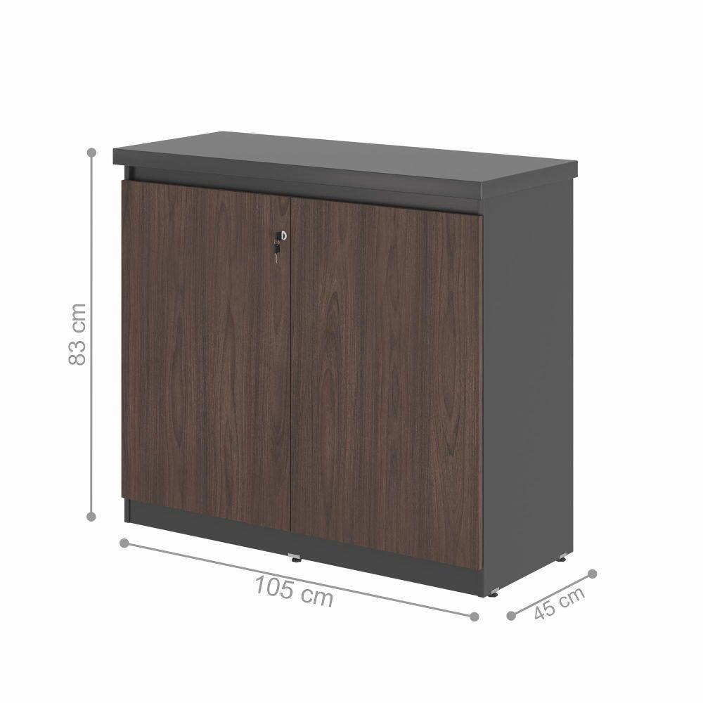 Armario Com 2 Portas Rata Freijo Preto - 2