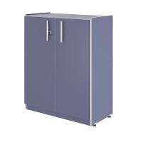 Armario Baixo Com 2 Portas Versare Azul - 1