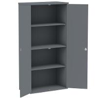 Armário Alto Pe25 Pandin 79,20 Cm (Largura) Em Mdp Liso Grafito Com Duas Portas - 3