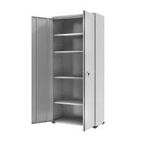 Armário de Aço Escritório Fechadura 4 Prateleiras EA301 - Cinza - 2