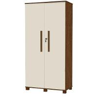 Multiuso Organizador Dacar 2 Portas Com Chaves Canela/off White Canela/off White - 4