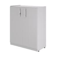 Armario Baixo Com 2 Portas Versare Cinza - 1