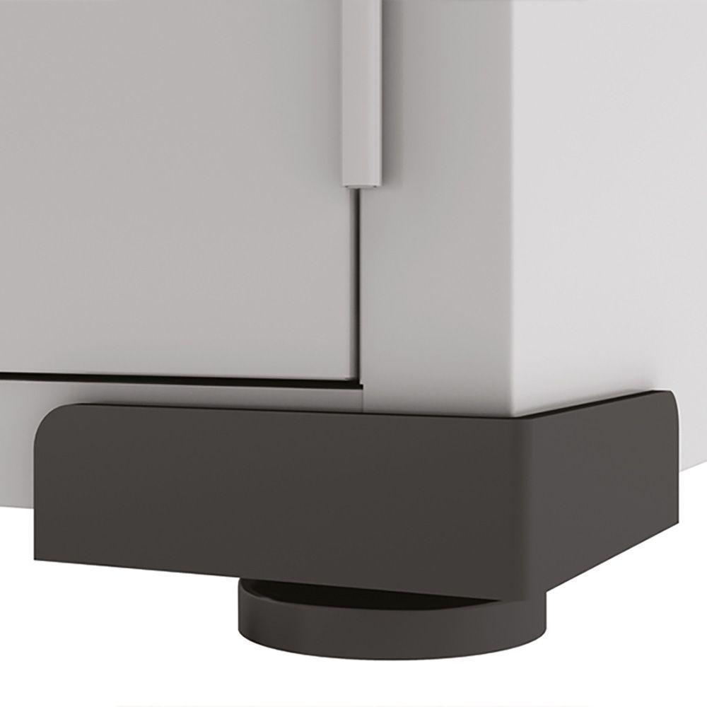 Armário Aço Escritório Fechadura 3 Prateleiras Ea303 Azul - 9