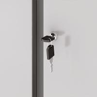 Armário Aço Escritório Fechadura 3 Prateleiras Ea303 Azul - 7