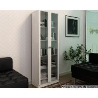 Armário de Escritório ME4115 c/ 2 Portas c/ Vidro Branco - Tecno Mobili - 1
