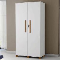Multiuso Organizador Dacar 2 Portas Com Chaves Branco Branco - 3