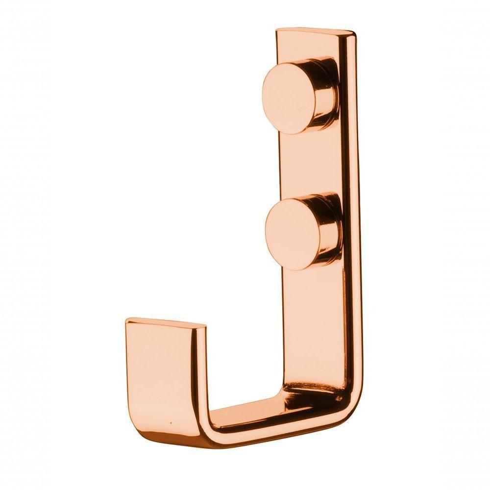 Cabide Gancho Banheiro Rosé Gold Future 2314rg Aço - 1