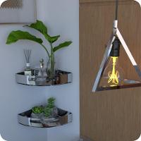 Kit 2 Prateleiras De Canto Para Quarto Inox Multiuso