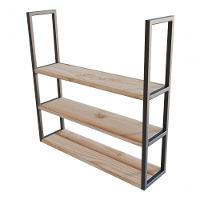 3 Prateleiras Modernas De Maciça De Teto Para Lavabo 80Cm - 3