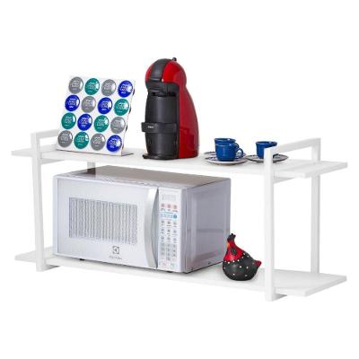 Nicho Cozinha Branco com Prateleiras Branco 80cm
