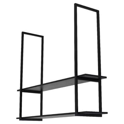Nicho Preto Prateleira Suspensa Teto Banheiro Preta 100cm