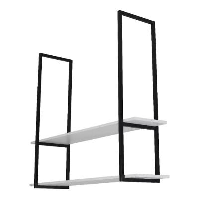 Nicho Preto Prateleira Suspensa Teto Banheiro Branca 60cm