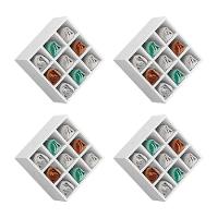 Kit 04 Nichos Porta Toalhas 09 Lugares 40x40cm Branco - 1