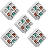 Kit 05 Nichos Porta Toalhas 09 Lugares 40x40cm Branco - 1