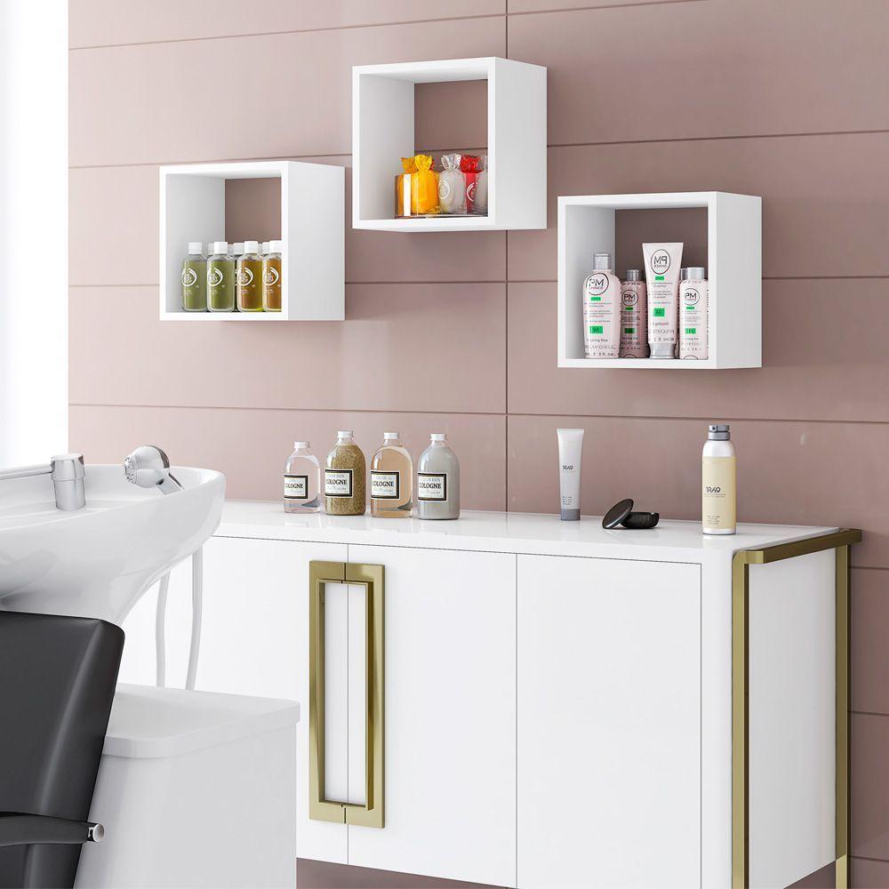 Conjunto Nicho Ajl 3 Peças Branco 1134 - 2