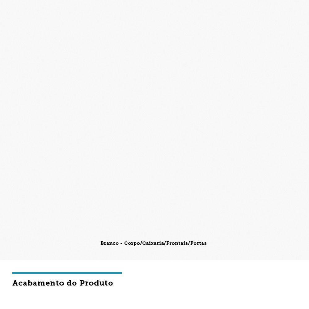 Nicho Para Embutir Painel 165cm Prime Luciane Móveis Branco - 2
